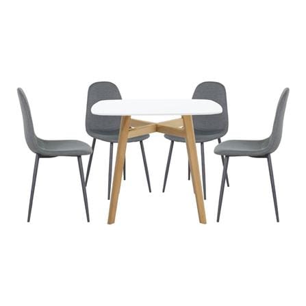 ชุดโต๊ะทานข้าว 4 ที่นั่ง SB FURNITURE JANORA&LALADA 59062997 สีขาว_0