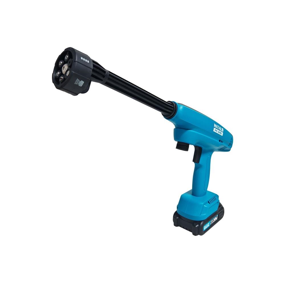 เครื่องฉีดน้ำไร้สาย (พร้อมแบตเตอรี่และแท่นชาร์จ) MATALL PRO M006 15 บาร์ 20 โวลต์
