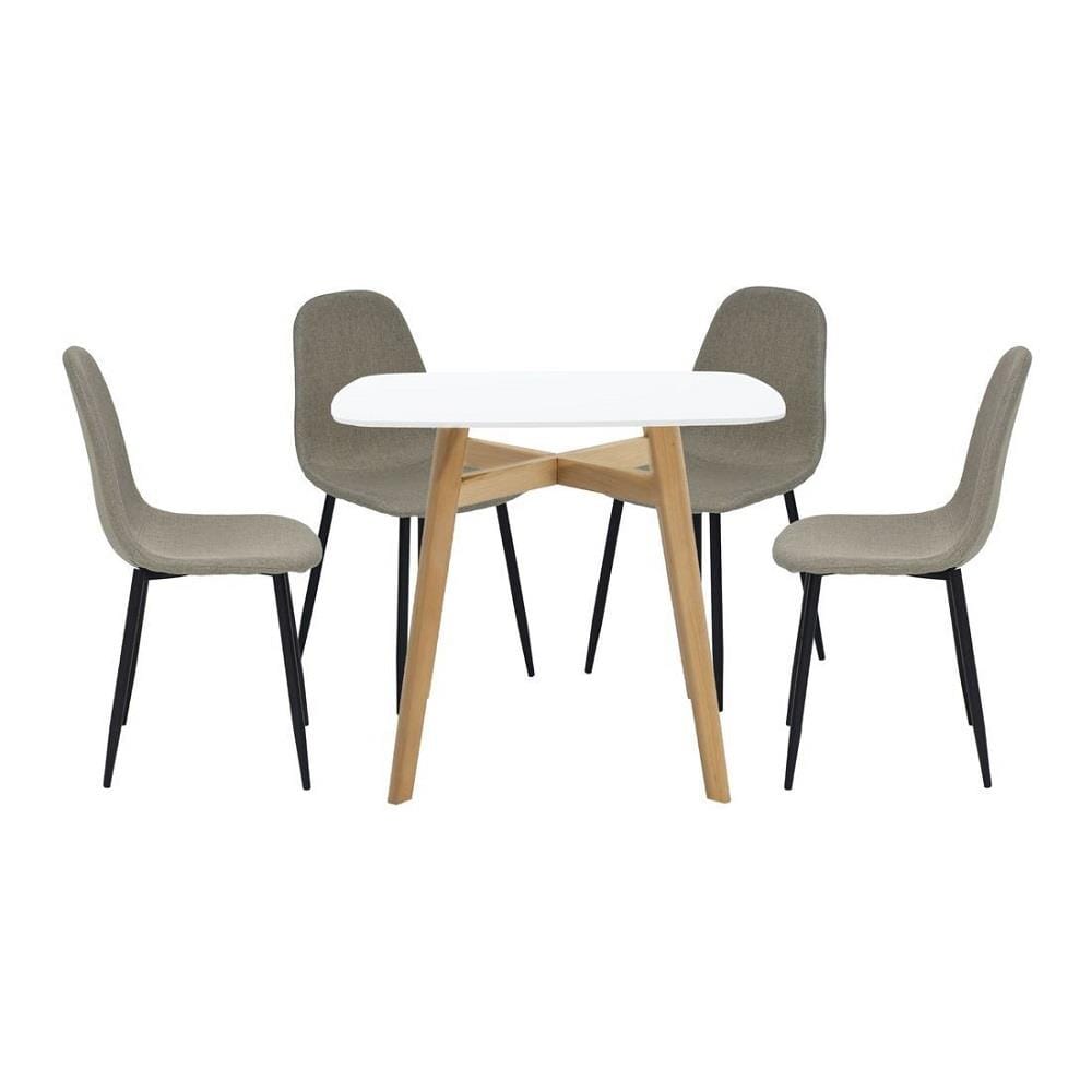 ชุดโต๊ะทานข้าว 4 ที่นั่ง SB FURNITURE JANORA&LALADA 59062992 สีขาว