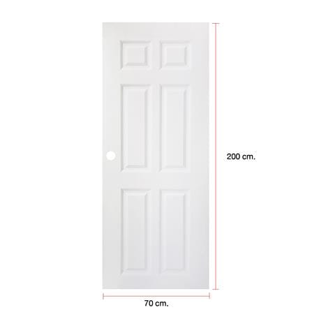 ประตูภายนอก UPVC MODERNWOOD MWR003 70x200 ซม. สีขาว_3