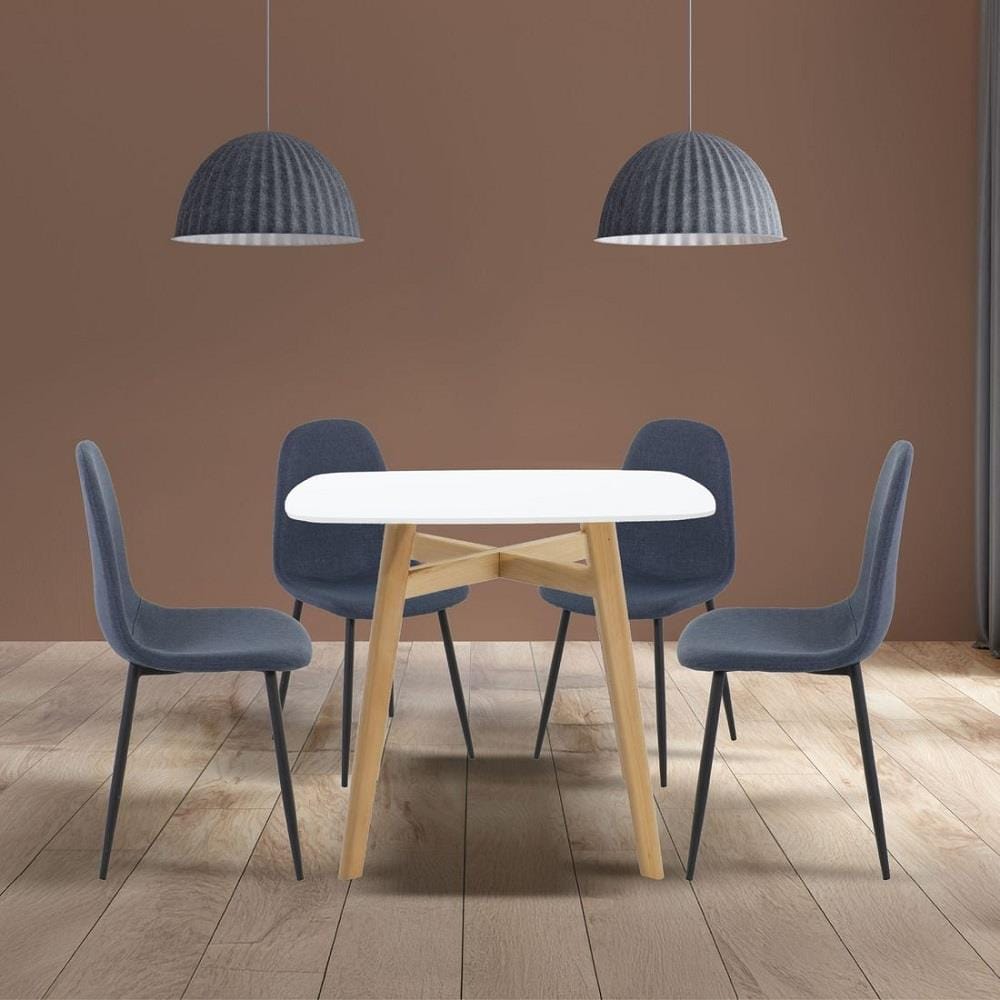 ชุดโต๊ะทานข้าว 4 ที่นั่ง SB FURNITURE JANORA&LALADA 59062996 สีขาว