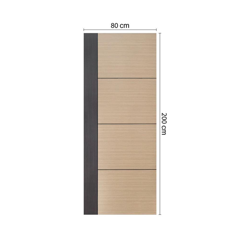 ประตูภายใน HDF ไม่เจาะลูกบิด ECO-DOOR B50 80x200 ซม. สีครีม