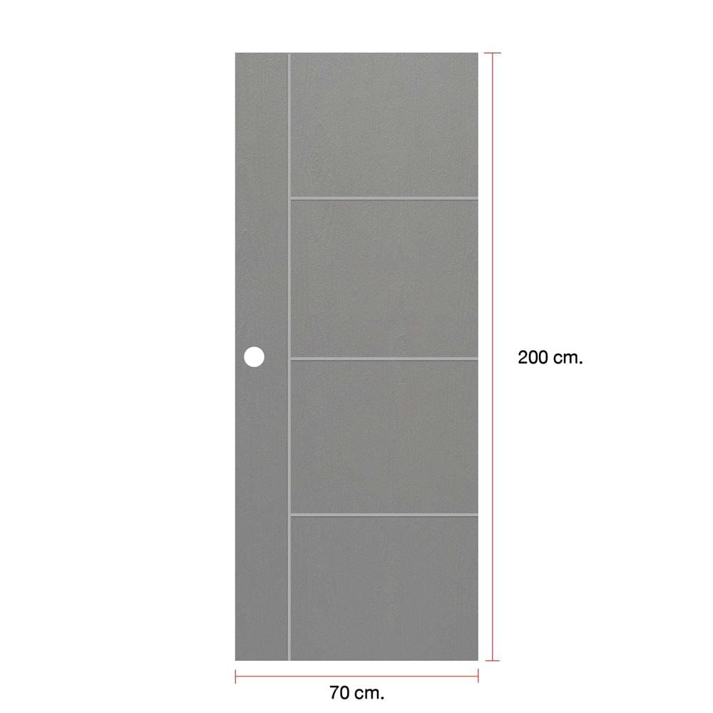 ประตูภายนอก UPVC MODERNWOOD MWNR004 70x200 ซม. สีเทา