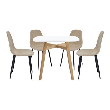 ชุดโต๊ะทานข้าว 4 ที่นั่ง SB FURNITURE JANORA&LALADA 59062991 สีขาว_0