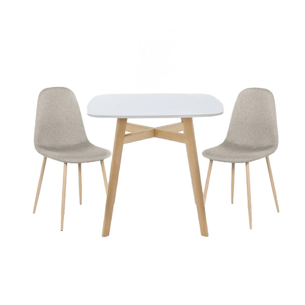 ชุดโต๊ะทานข้าว 2 ที่นั่ง SB FURNITURE JANORA-A80&LASTA 59062969 สีขาว