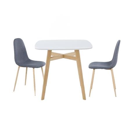 ชุดโต๊ะทานข้าว 2 ที่นั่ง SB FURNITURE JANORA-A80&LASTA 59062970 สีขาว_0