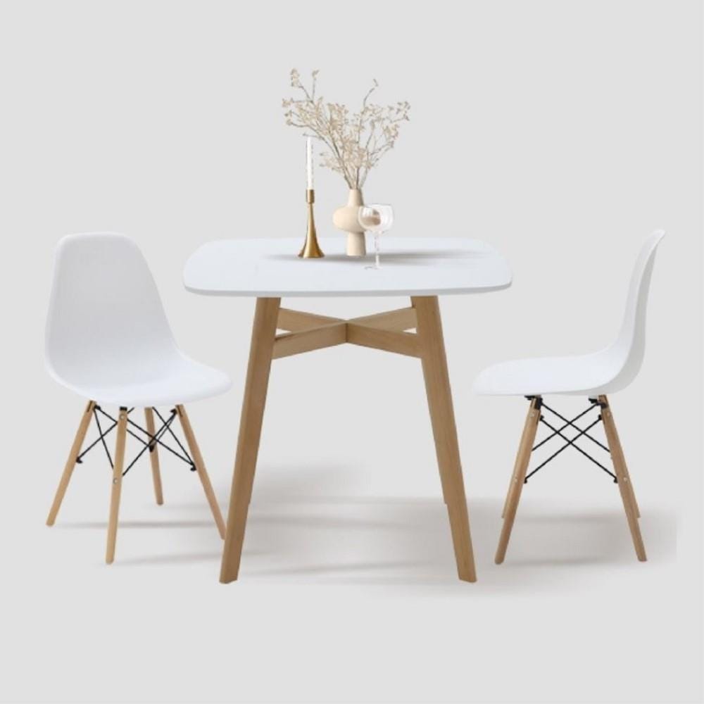 ชุดโต๊ะทานข้าว 2 ที่นั่ง SB FURNITURE JANORA-A80&JOTO 59062964 สีขาว