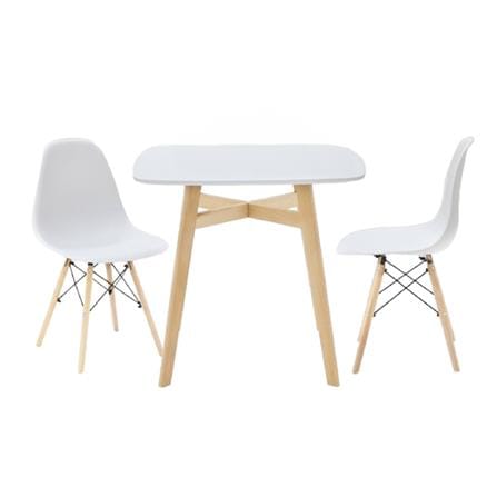 ชุดโต๊ะทานข้าว 2 ที่นั่ง SB FURNITURE JANORA-A80&JOTO 59062964 สีขาว_0