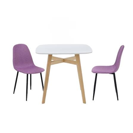 ชุดโต๊ะทานข้าว 2 ที่นั่ง SB FURNITURE JANORA&LALADA 59062978 สีขาว_0