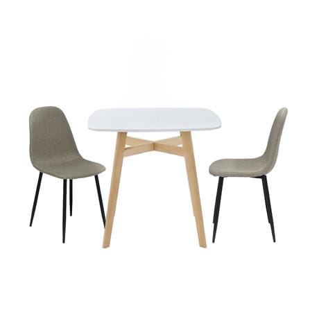 ชุดโต๊ะทานข้าว 2 ที่นั่ง SB FURNITURE JANORA&LALADA 59062975 สีขาว_0