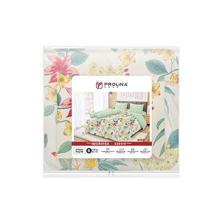 ชุดผ้าปูที่นอน 6 ฟุต (ชุด 6 ชิ้น) FROLINA MICROTEX DF073_3