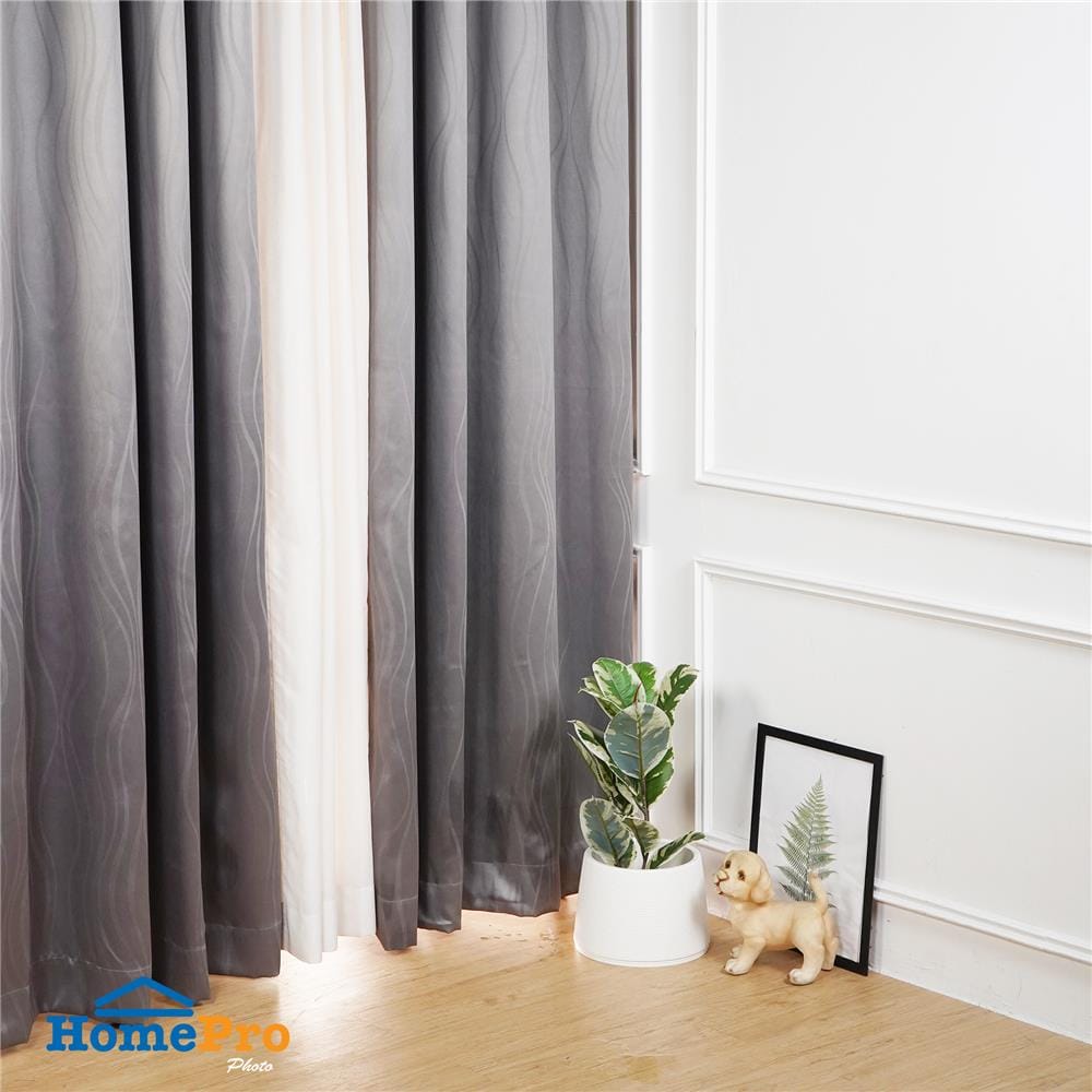 ผ้าม่าน EYELET HOME LIVING STYLE MEET UV 150X220 ซม. สีเทา