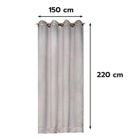 ผ้าม่าน EYELET HOME LIVING STYLE MEET UV 150X220 ซม. สีเทา_7