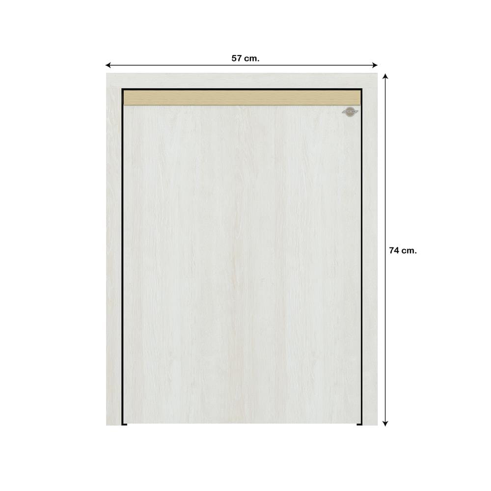 บานถังแก๊สเรียบ JUPITER JUVENTAS 57x74 ซม. สี SNOW WOOD