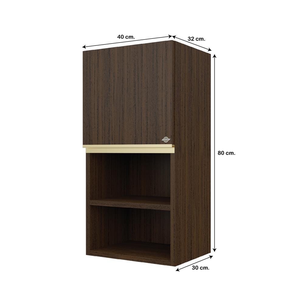 ตู้แขวนเดี่ยว S1 JUPITER JUVENTAS 40x80 ซม. สี DARK TEAK