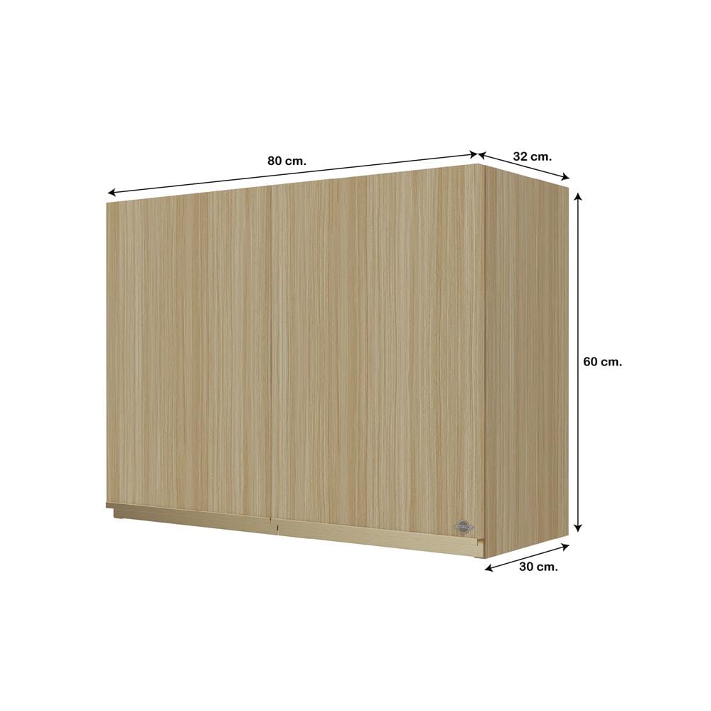 ตู้แขวนคู่ JUPITER JUVENTAS 80x60 ซม. สี WOODS