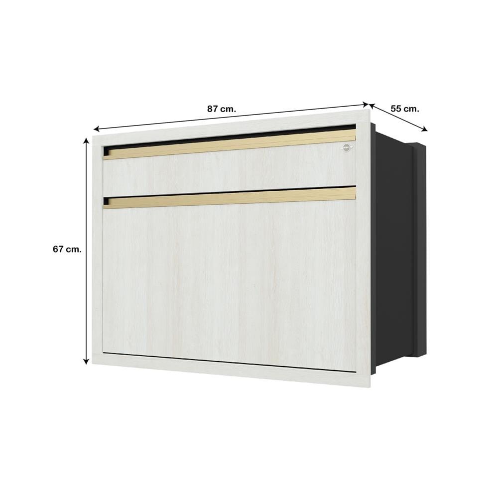 ตู้ลิ้นชัก JUPITER JUVENTAS 87x67 ซม. สี SNOW WOOD