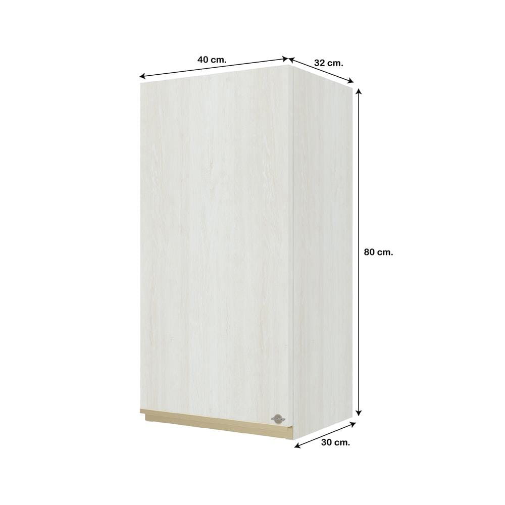 ตู้แขวนเดี่ยว JUPITER JUVENTAS 40x80 ซม. สี SNOW WOOD