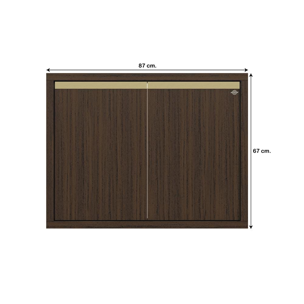 บานซิงค์คู่เรียบ JUPITER JUVENTAS 87x67 ซม. สี DARK TEAK