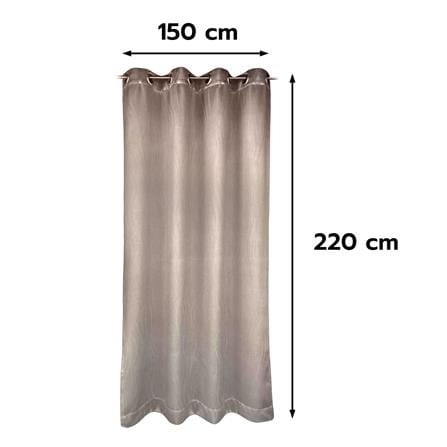 ผ้าม่าน EYELET HOME LIVING STYLE MEET UV 150X220 ซม. สีน้ำตาล_7