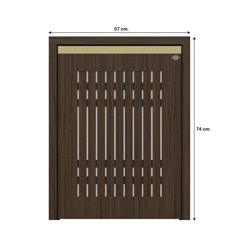 บานถังแก๊สระแนง JUPITER JUVENTAS 57x74 ซม. สี DARK TEAK