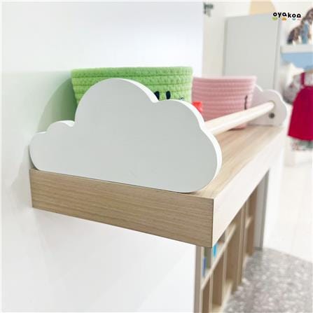ชั้นแขวน OYAKOO MIA CLOUDY 60 ซม. สีขาว/โอ๊ค_6