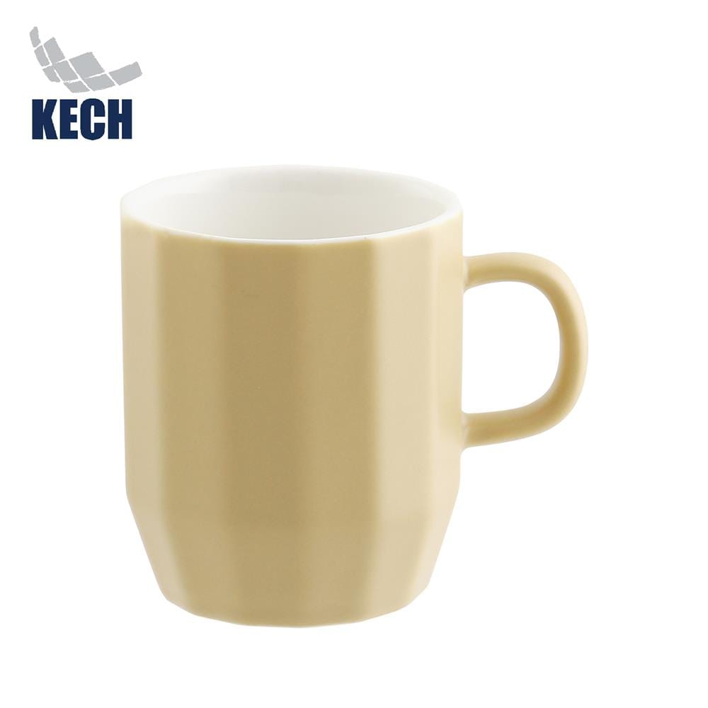 ถ้วยหู PORCELAIN 350 มล. KECH GRAZE สีเหลือง