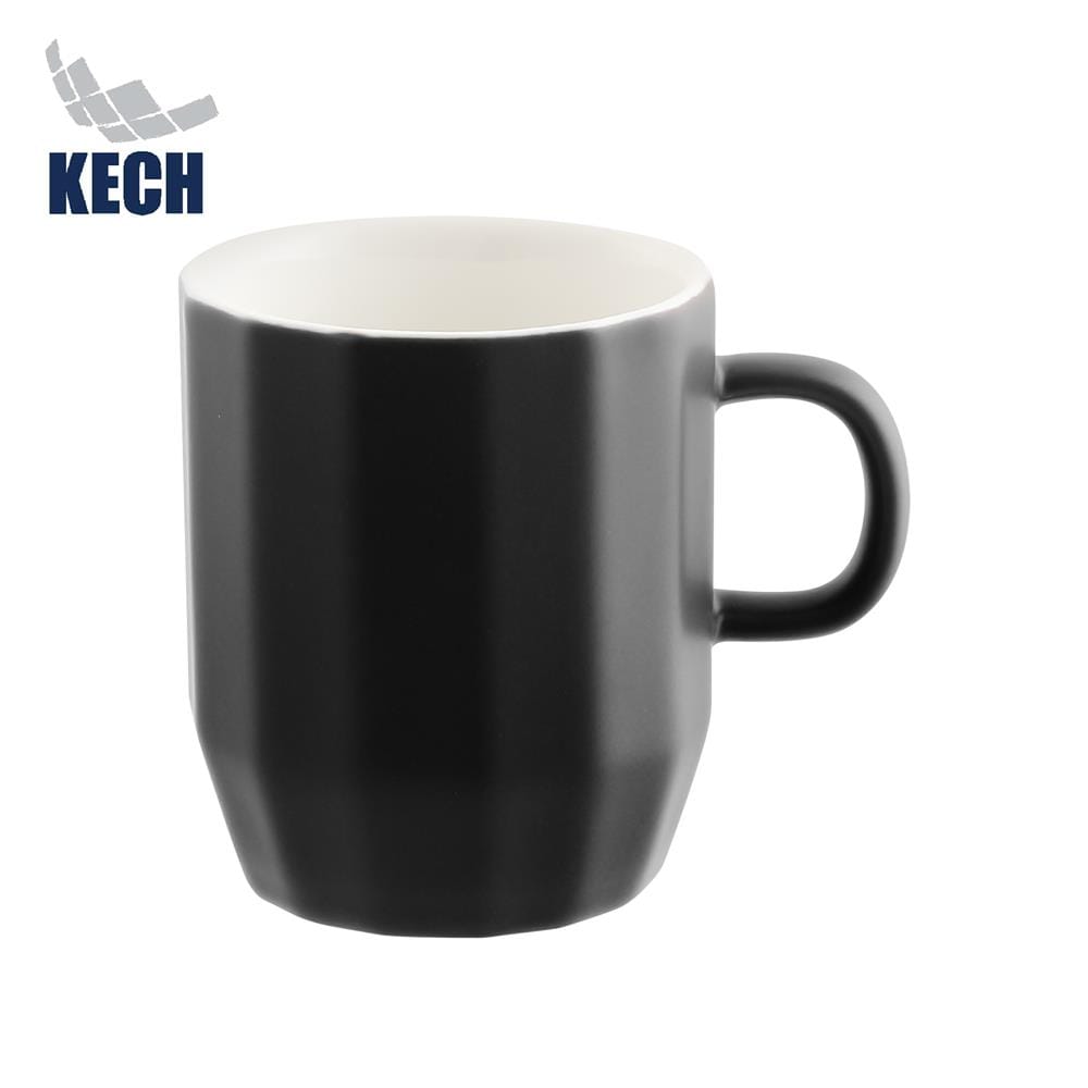 ถ้วยหู PORCELAIN 350 มล. KECH GRAZE สีดำ