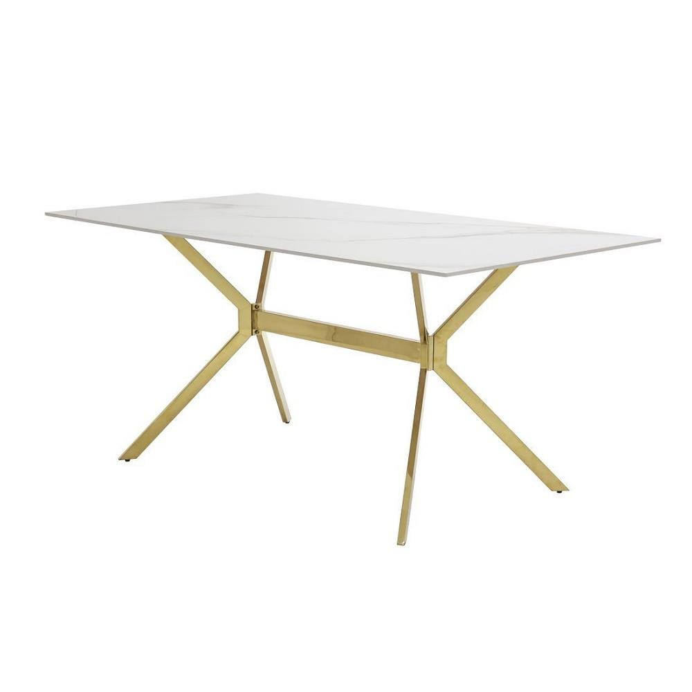 โต๊ะทานข้าว SB FURNITURE LISVIE 19238354 160 ซม. สีขาว