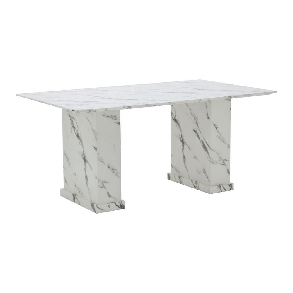 โต๊ะทานข้าว SB FURNITURE BASHA 19237033 160 ซม. สีขาว