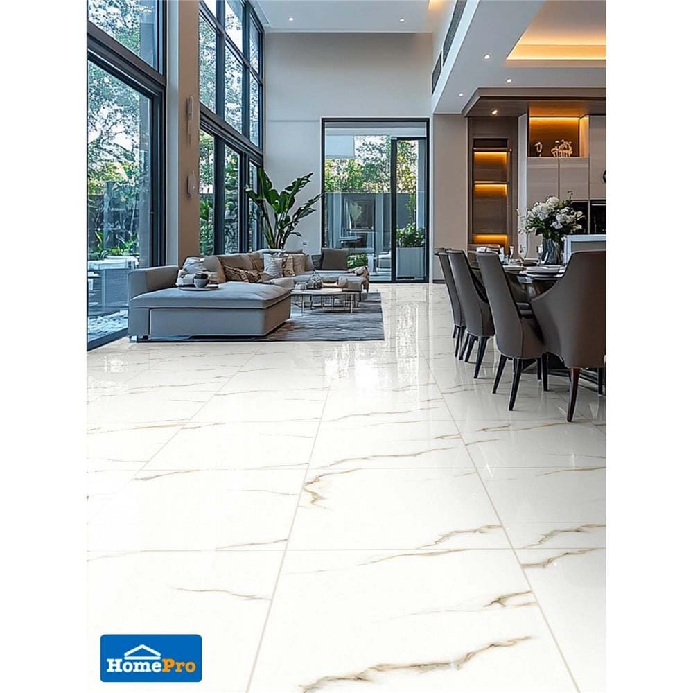 กระเบื้องพื้นพอร์ซเลน 60x60 ซม. DURAGRES โอเรสเต้ ขาว A 1.44 ตร.ม.