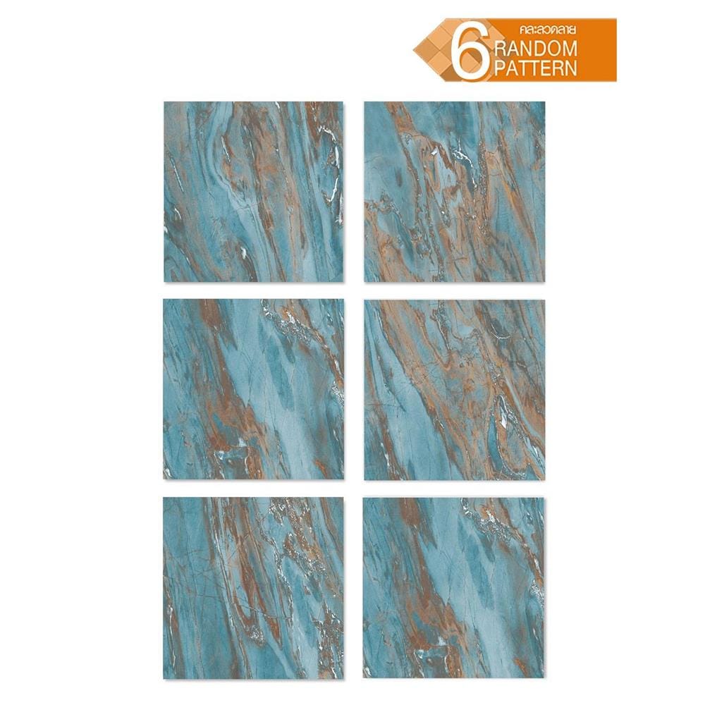 กระเบื้องพื้นพอร์ซเลน 60x60 ซม. DURAGRES โครเม่ อะควา เขียว A 1.44 ตร.ม.