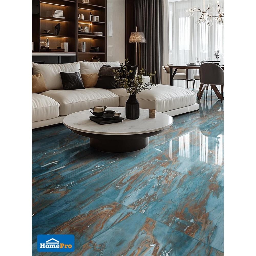 กระเบื้องพื้นพอร์ซเลน 60x60 ซม. DURAGRES โครเม่ อะควา เขียว A 1.44 ตร.ม.