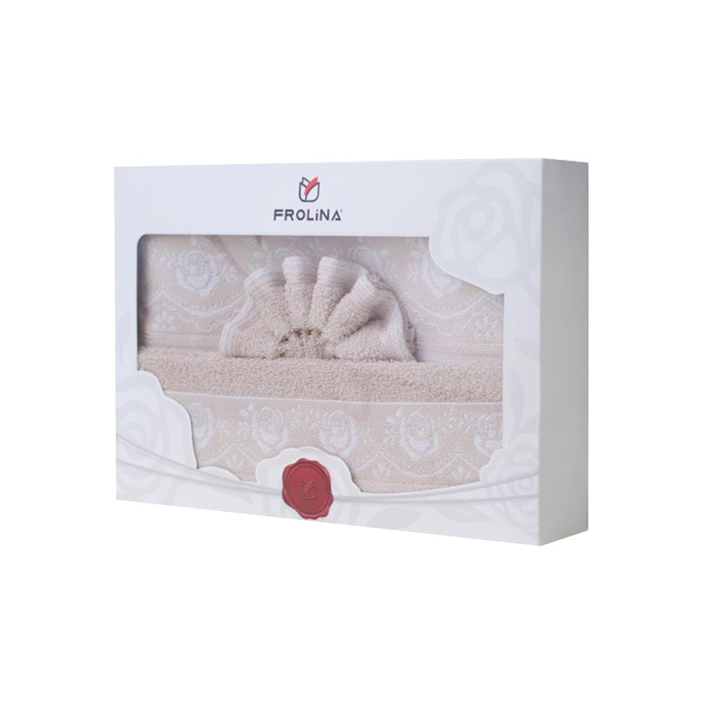 ผ้าขนหนู GIFT SET FROLINA BLISS ROSE สี BROWN