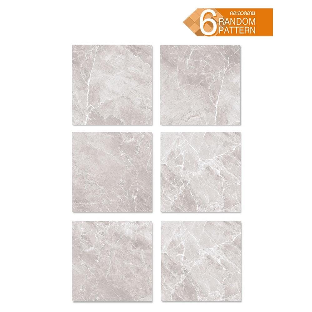 กระเบื้องพื้นพอร์ซเลน 60x60 ซม. DURAGRES โจเซฟิน เทา A 1.44 ตร.ม.