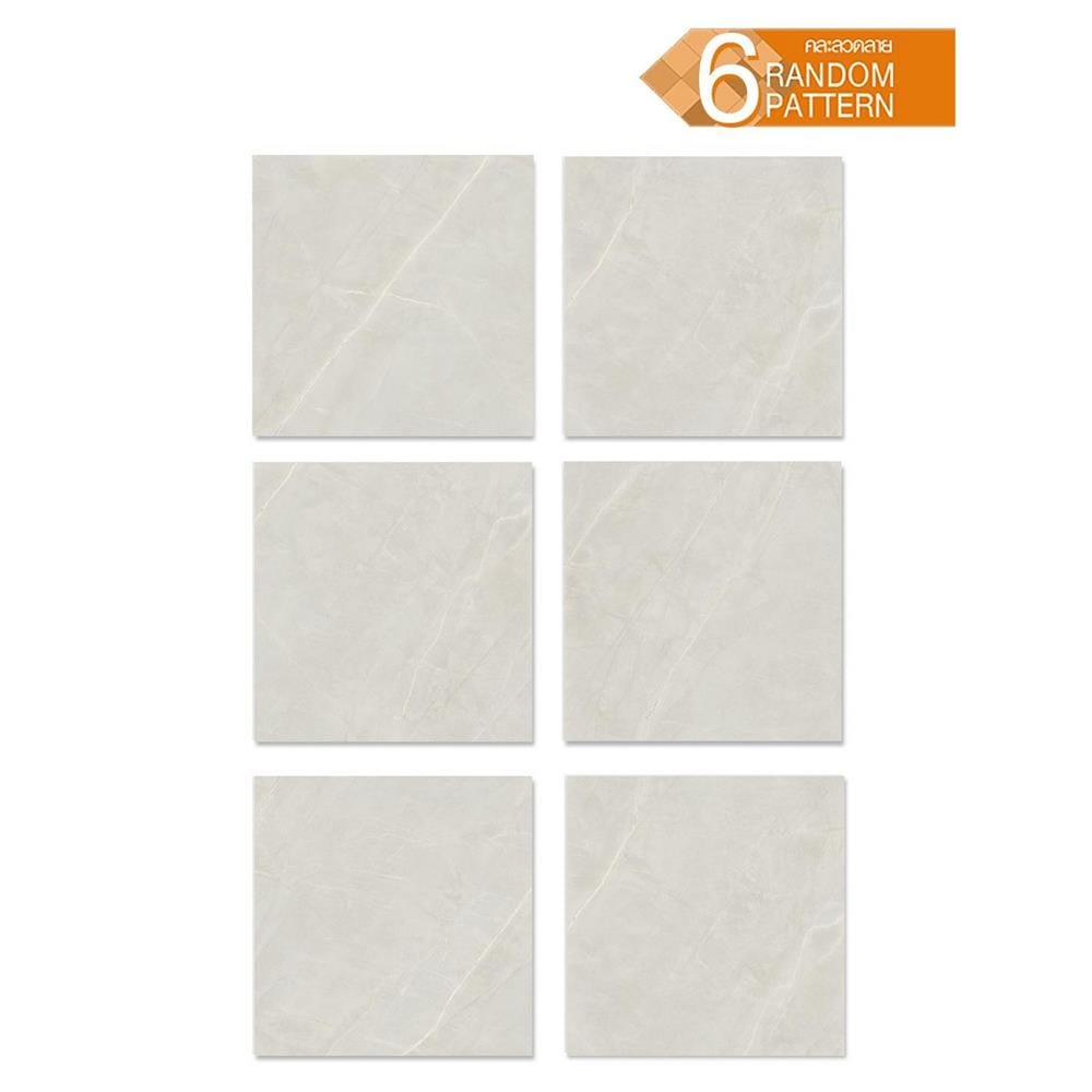 กระเบื้องพื้นพอร์ซเลน 60x60 ซม. DURAGRES อโมริโน่ เทา A 1.44 ตร.ม.