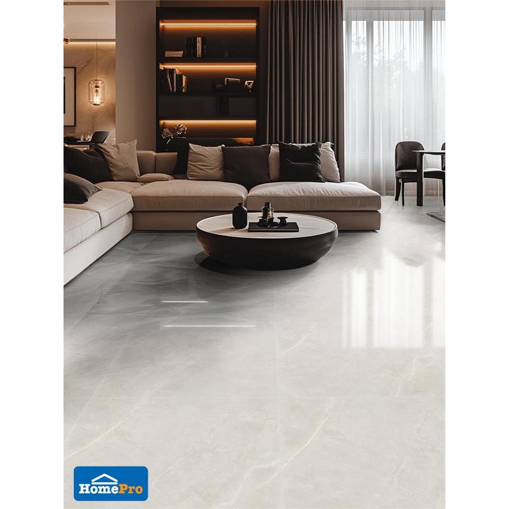 กระเบื้องพื้นพอร์ซเลน 60x60 ซม. DURAGRES อโมริโน่ เทา A 1.44 ตร.ม.