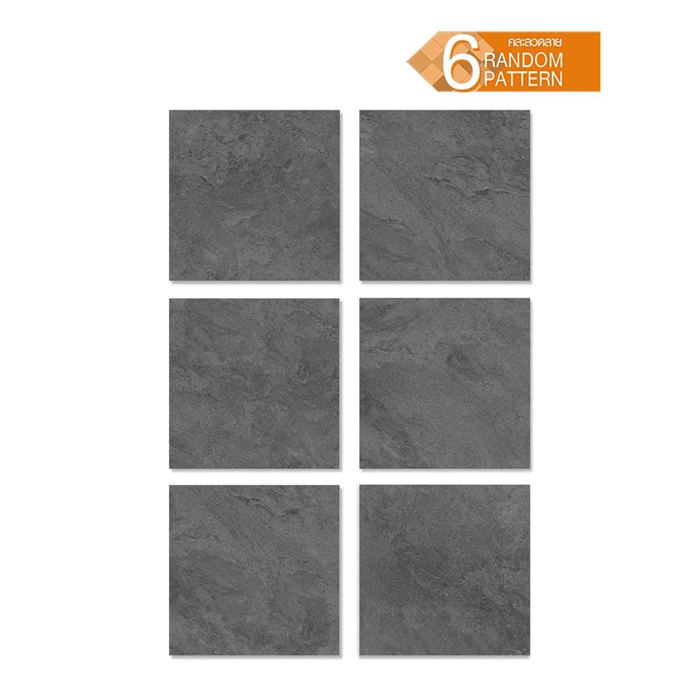 กระเบื้องพื้นพอร์ซเลน 60x60 ซม. COTTO ซานโตรินี เทาเข้ม R11 PM 1.44 ตร.ม.