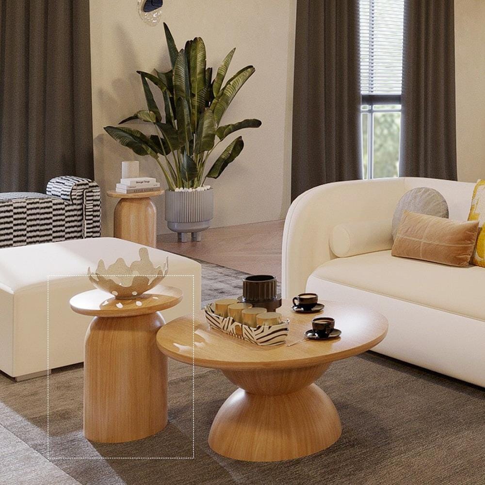 โต๊ะข้าง SB FURNITURE WASIA 19235662 38 ซม. สีไม้ธรรมชาติ