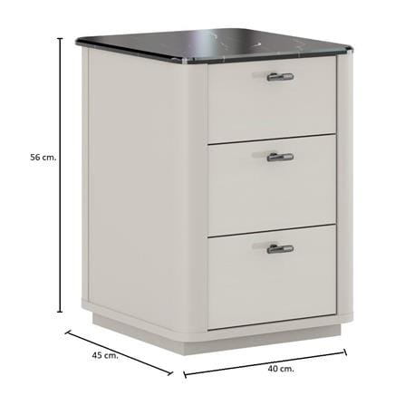 ตู้ข้างเตียง SB FURNITURE BLESS 19236034 40 ซม. สีเบจ_7