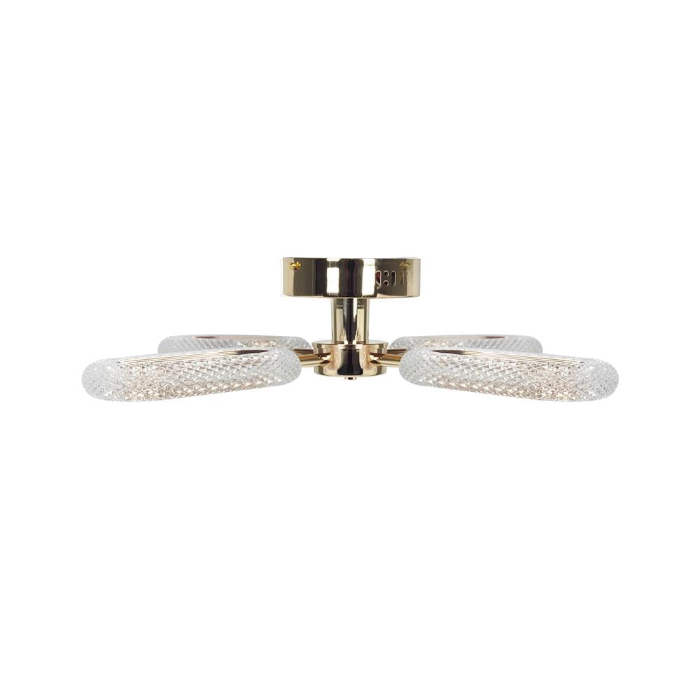 ไฟถาด LED CARINI H6212/20W 20 วัตต์ DAYLIGHT/COOL WHITE/WARM WHITE สีทอง/ใส 4 หัว