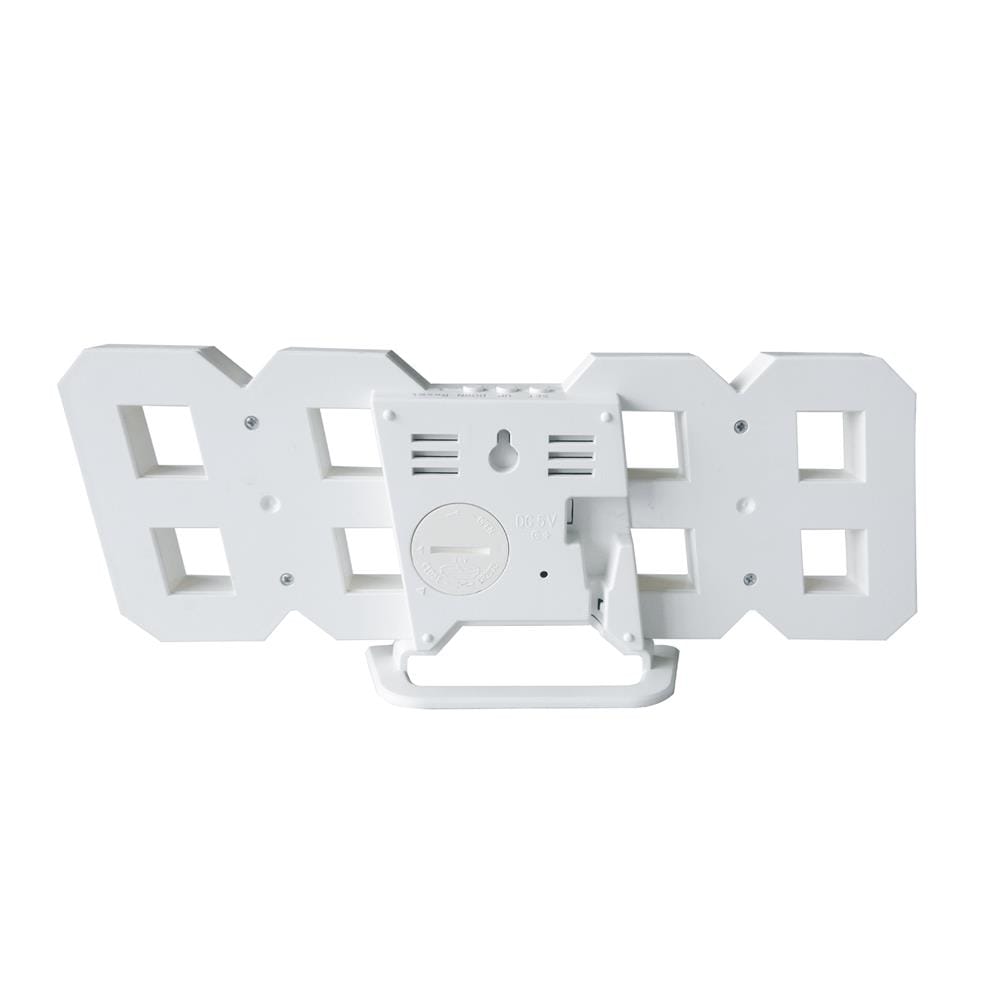 นาฬิกาดิจิทัล LED SNAZZ EE1008 9.4x3.6 นิ้ว สีขาว