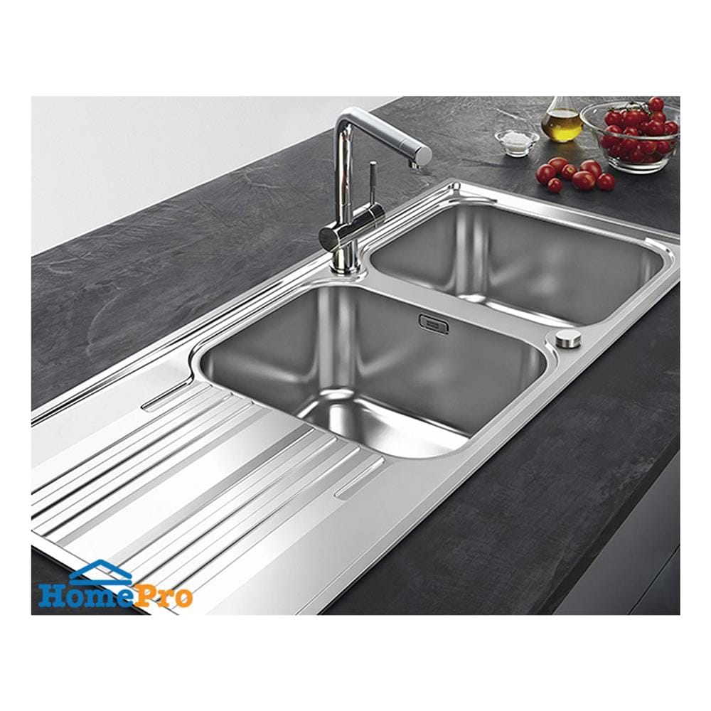 ซิงค์ฝัง 2 หลุม 1 ที่พัก FRANKE SRX 621 LHD สีเงิน