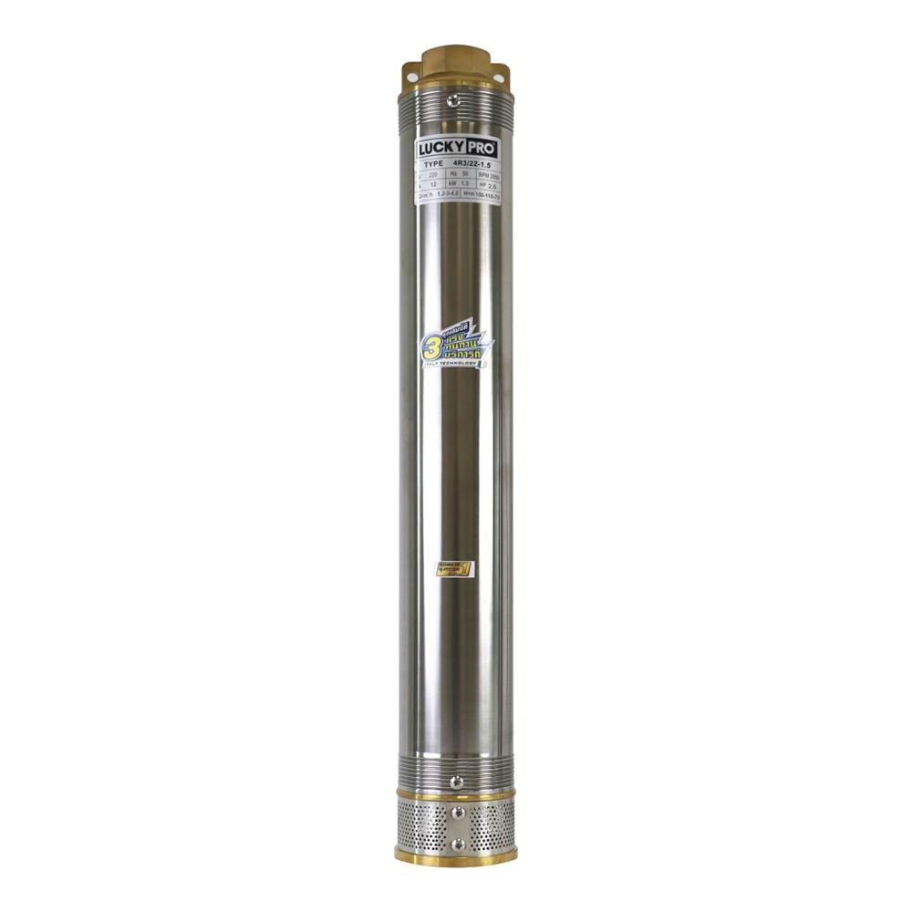 ปั๊มบาดาล บ่อ 4 นิ้ว LUCKY PRO LP-4R3/22-1.5 2 แรงม้า