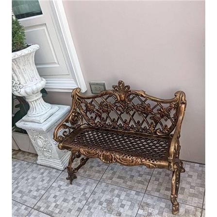 ม้านั่งสนาม AUNCHISAALLOY 1BC สีทองรมดำ_1