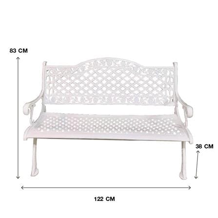 ม้านั่งสนาม AUNCHISAALLOY 1BA สีขาว_5