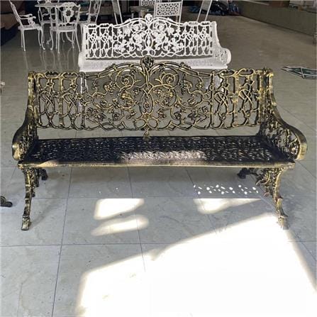 ม้านั่งสนาม AUNCHISAALLOY 1BD สีทองรมดำ_4