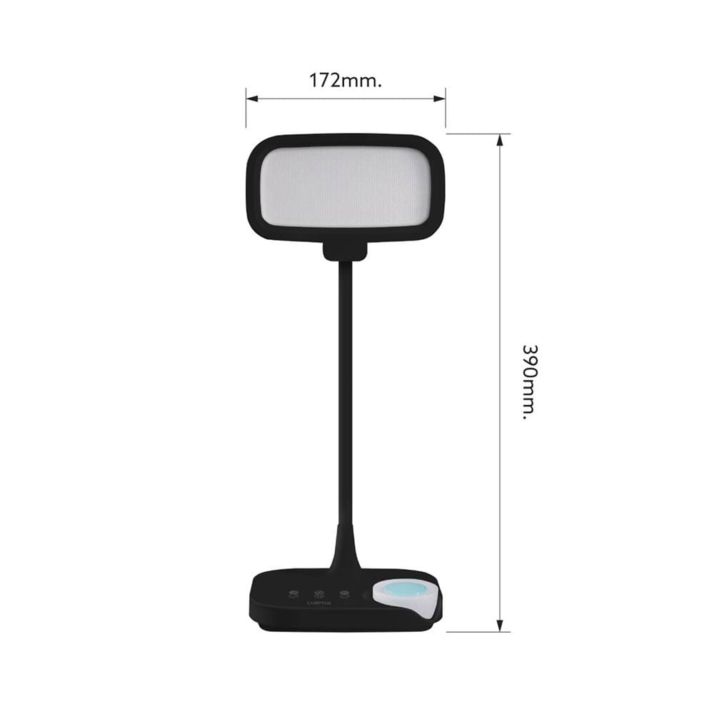 ไฟอ่านหนังสือ LED LAMPTAN DROPLET-BK 10 วัตต์ COOL WHITE สีดำ