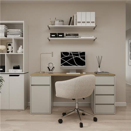 โต๊ะอเนกประสงค์ SB FURNITURE EXTRIO 140 ซม. สีเทา_2