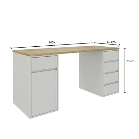 โต๊ะอเนกประสงค์ SB FURNITURE EXTRIO 140 ซม. สีเทา_3